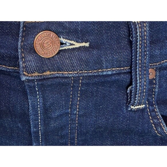 Mother THE RAMBLER ANKLE in Off Limits Dark Wash $258 Button Fly Size 28 - Picture 9 of 13